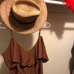 Target Stripe Wide Pants Leg Jumpsuit